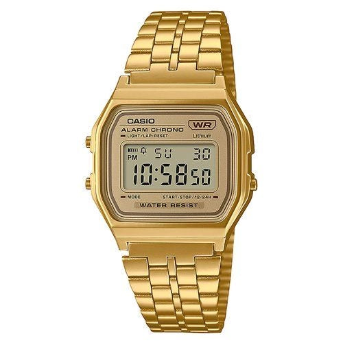 Orologio casio a158wetg 9aef vintage iconic gold