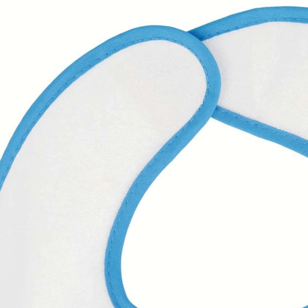 Confezione da 2 bavaglini per neonati con Chiusura a Strappo e motivo Mickey Blu Mickey Mouse