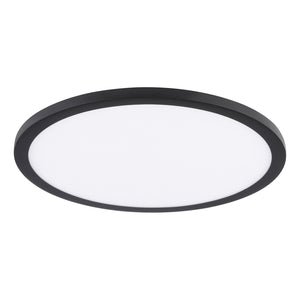 Faretto Ad Incasso Moderno Fueva Flex In Alluminio Nero Led Integrato 22W 3000K
