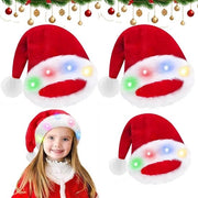 Cappelli di Natale premium per adulti con pompon e modello - Copricapo festivo per il periodo di Natale