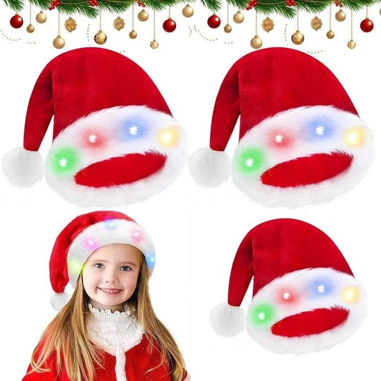 Cappelli di Natale premium per adulti con pompon e modello - Copricapo festivo per il periodo di Natale