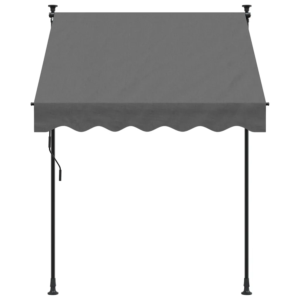 Tenda da Sole | Tenda parasole Retrattile Antracite 150x150 cm Tessuto e Acciaio