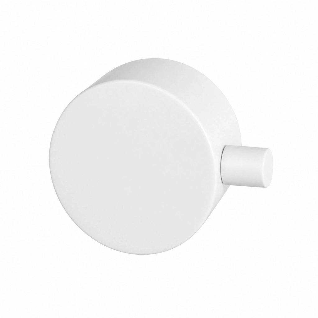 SINED Maniglia deviatore per doccia bianco in acciaio inox 316L MANIGLIA-DEVIATORE-LUNA-INOX-BIANCA