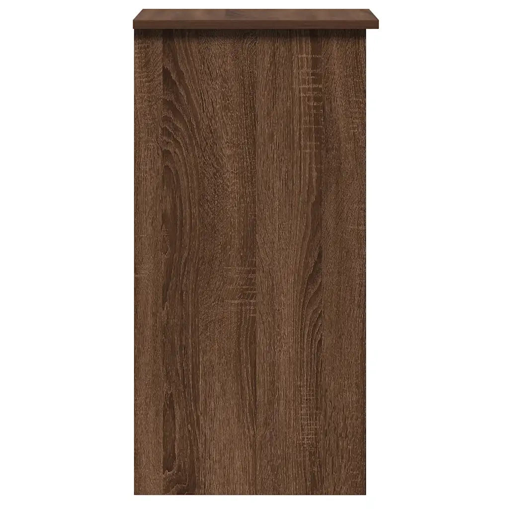 Scrivania Mensole Rovere Marrone 84x40x78 cm Legno Multistrato 860451