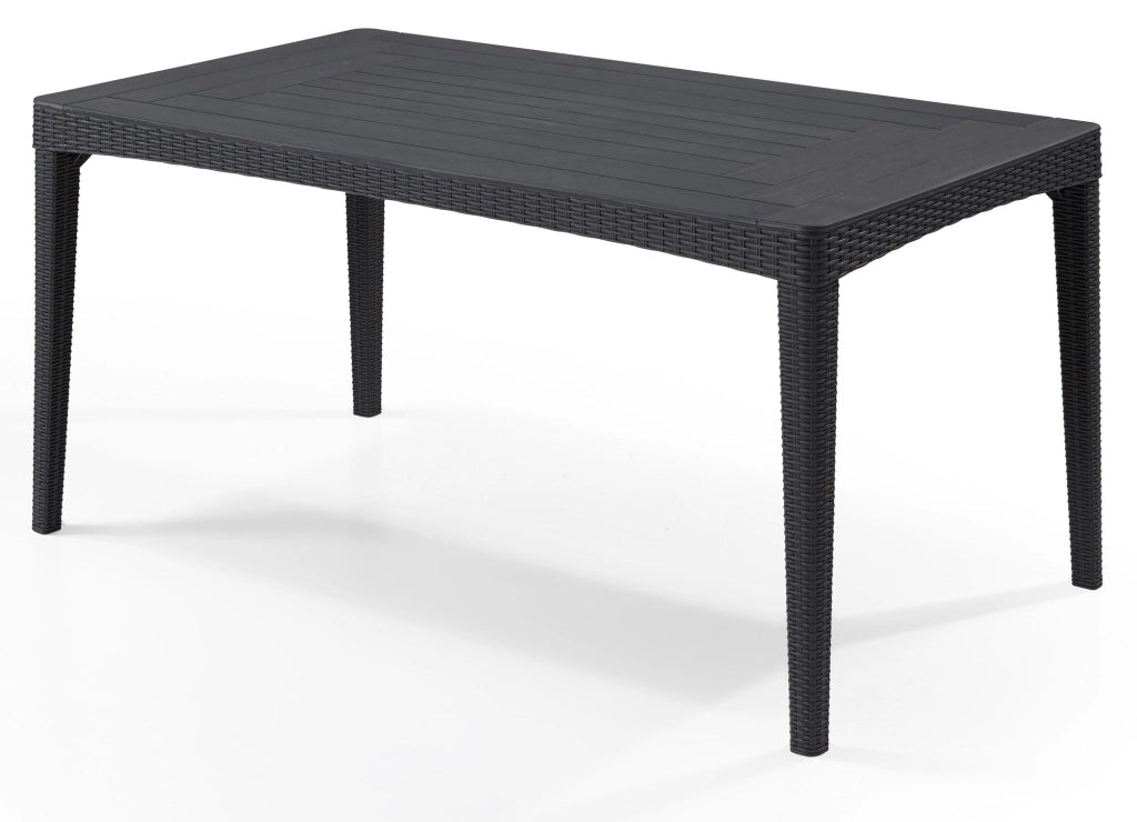 Tavolo da Giardino 160x90x74 cm in Resina Keter Girona Antracite