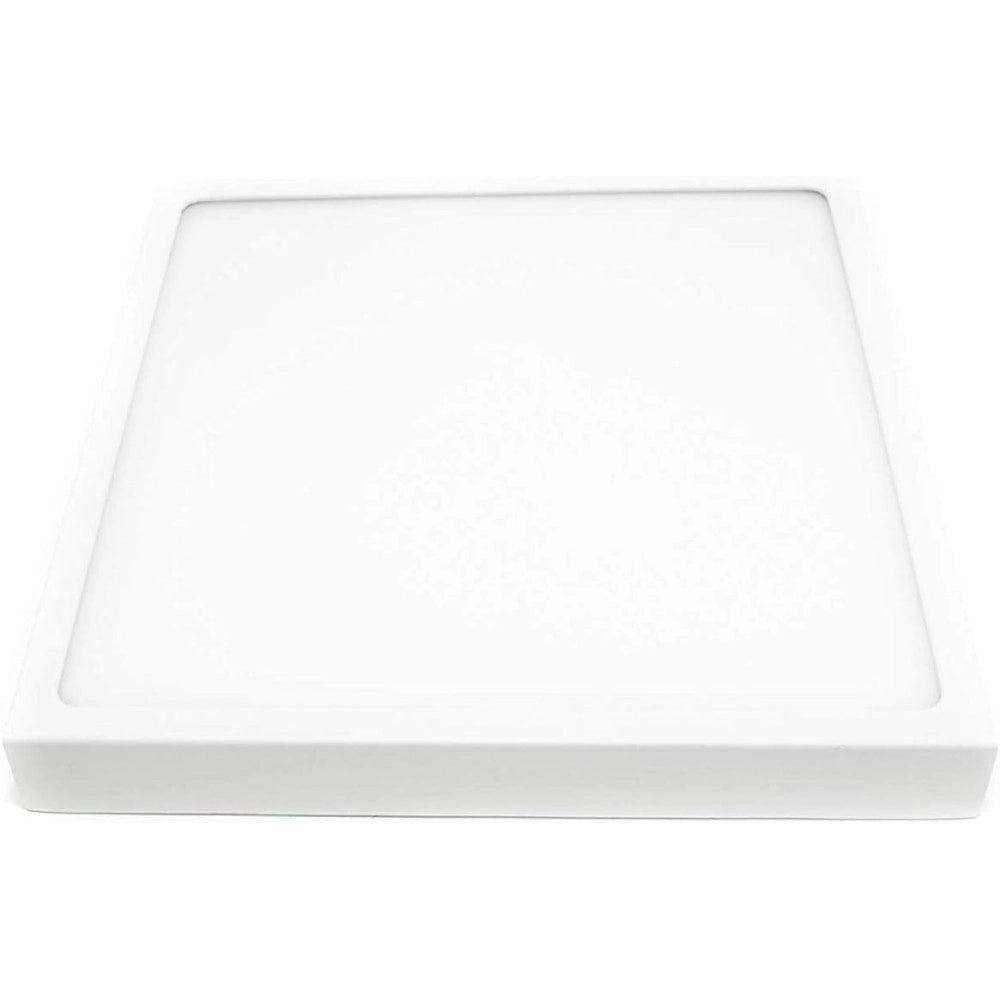 Trade Shop - Plafoniera Led Tonda O Quadrata Da Superficie Pannello Da 25w Caldo Freddo Natur - -bianco Caldo  Quadrato    -