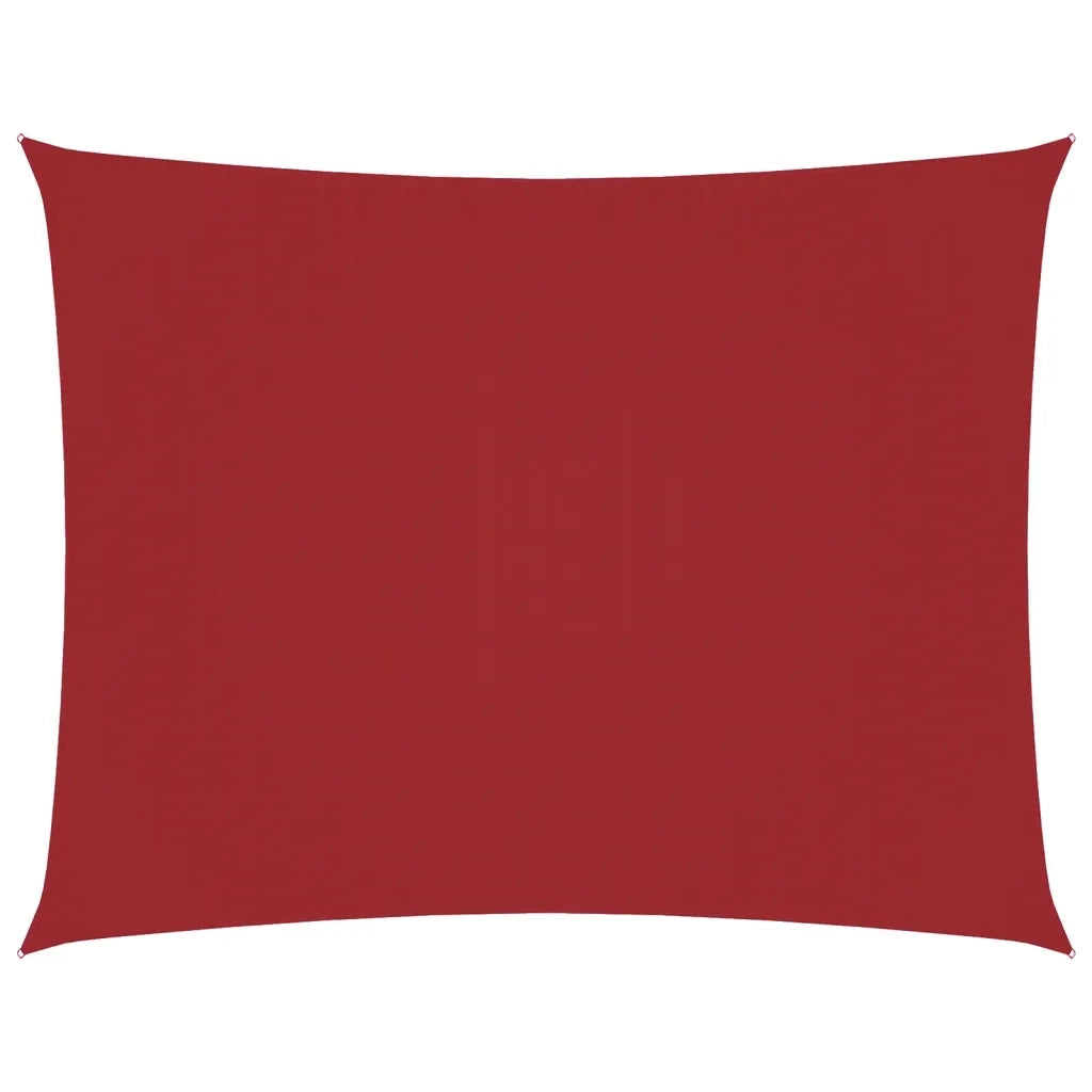 Parasole a Vela Tessuto Oxford Rettangolare 5x7m Rosso 135660