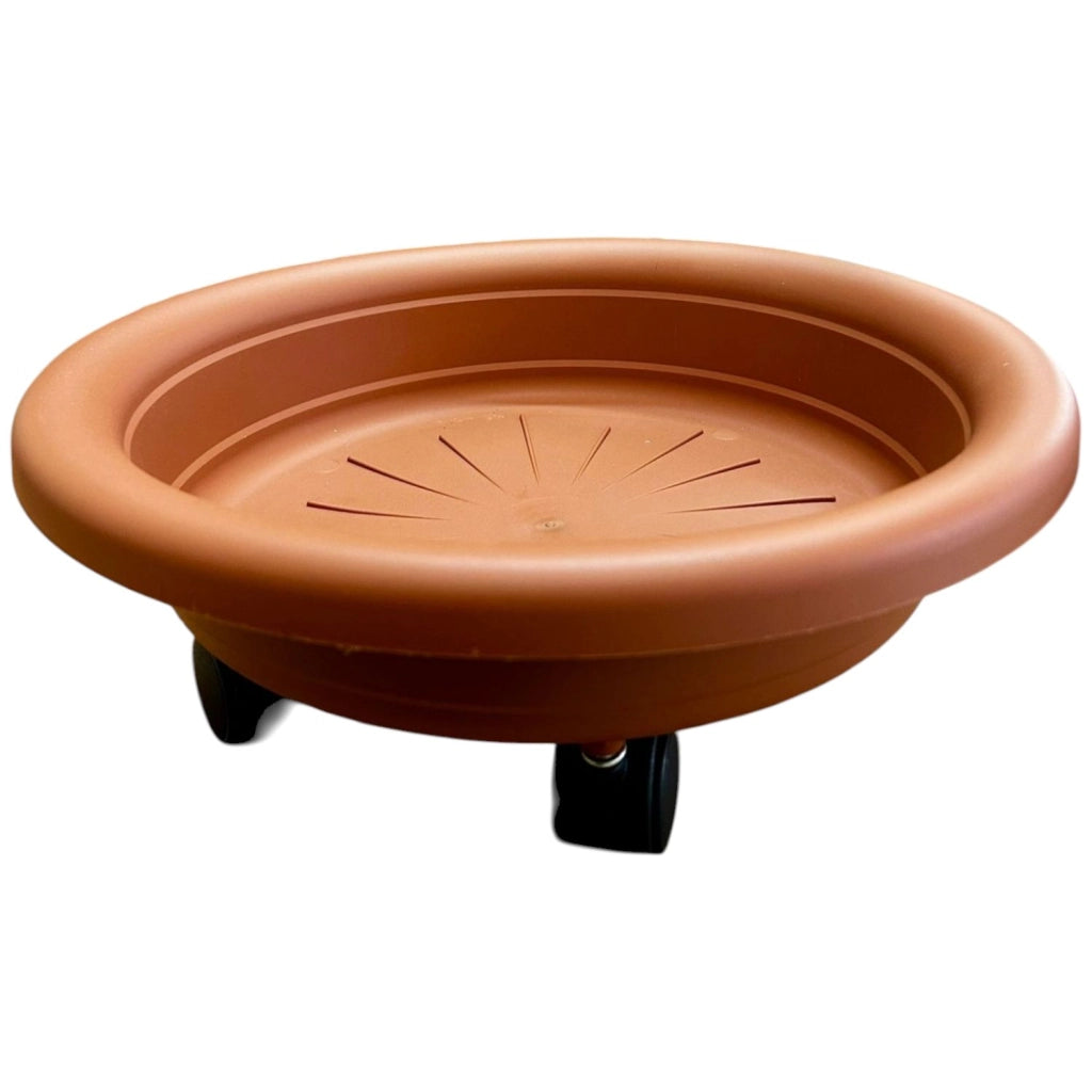 SOTTOVASO CON RUOTE ART PLAST TERRACOTTA 30 CM