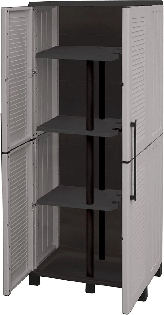ARMADIO PORTASCOPE IN POLIPROPILENE 68 X 37 X H169 CM 2 ANTE E 3 RIPIANI