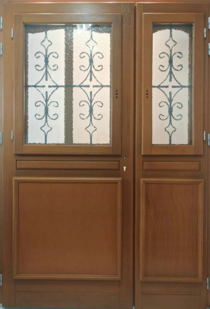 Porta d'ingresso a gradini modello "Vauban" Dimensioni 215 X 120 Spinta a destra (dimensioni della tabella) senza maniglia