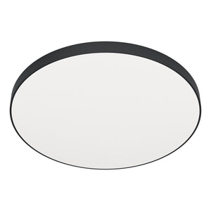 Plafoniera Contemporanea Zubieta A Acciaio Nero Led Integrato 32W 2700 6500K