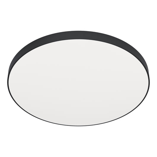 Plafoniera Contemporanea Zubieta A Acciaio Nero Led Integrato 32W 2700 6500K