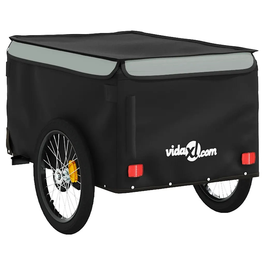 Rimorchio da Bici Nero e Grigio 30 kg in Ferro CFW8710749