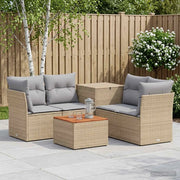 Set di divani 6 pz Beige e Grigio Chiaro 3447365