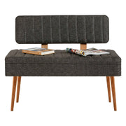 Barthelemy, Panca Peso Supportato 150 kg, 105x40x85h cm Marrone Quercia