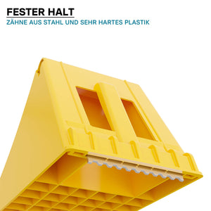 ‌Wiltec Cunei per autocarri e rimorchi Capacità di carico fino a 6,5 t 2 Fermaruota Camion