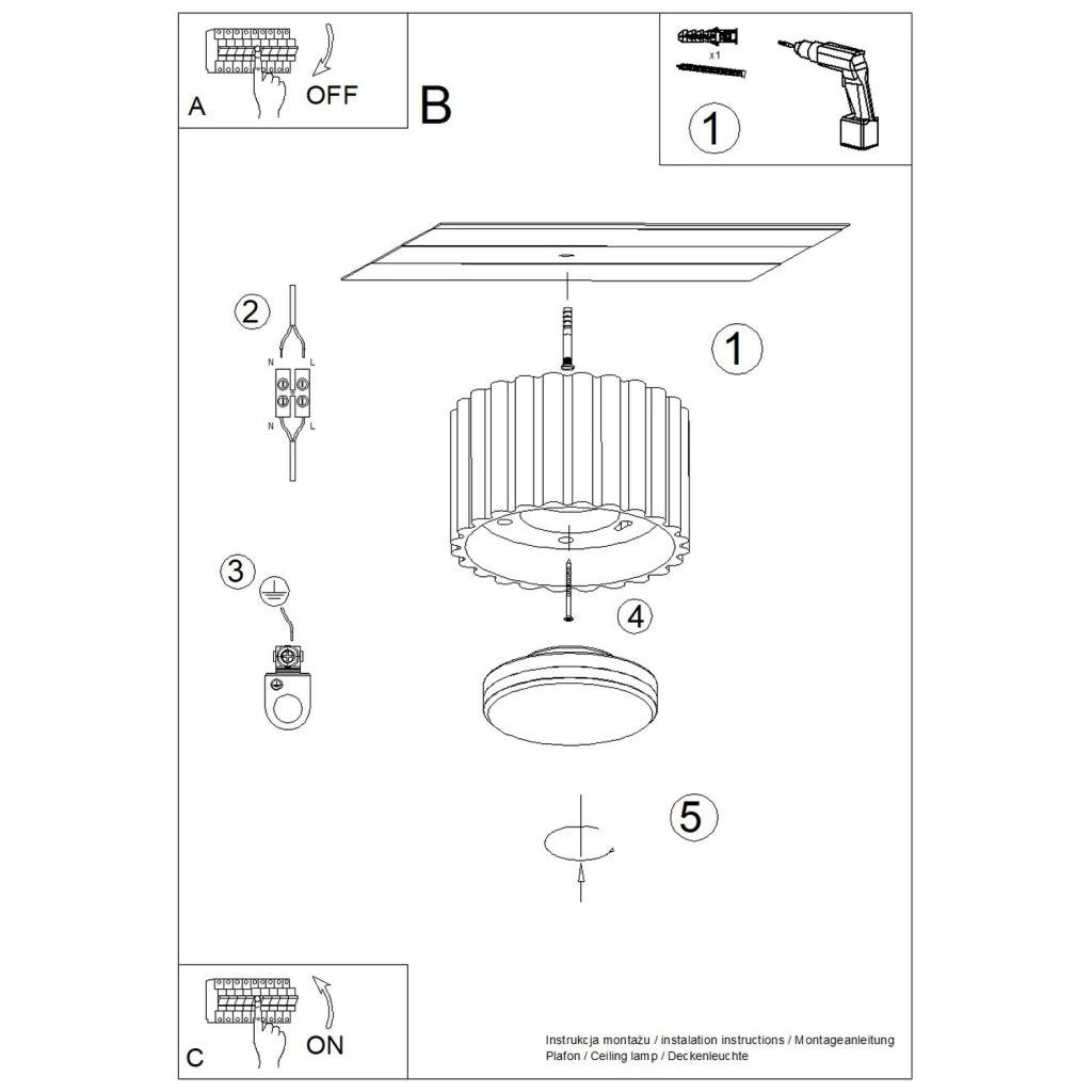 Spot soffitto moderno tondo borgogna 6cm GX53 VISTAO