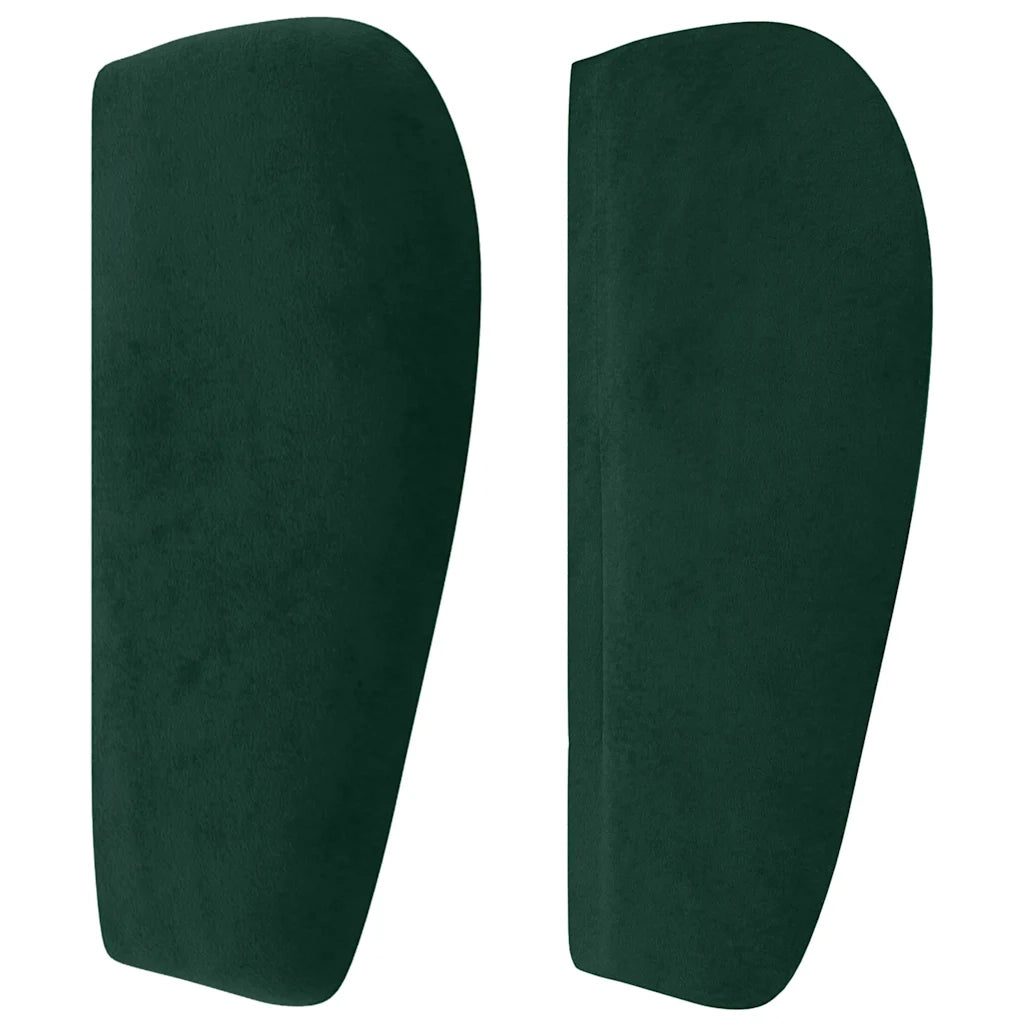 Testiera ad Orecchio Verde Scuro 183x23x78/88 cm in Velluto 3117445