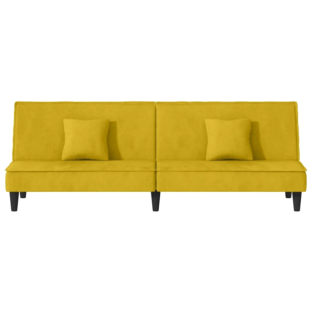 Divano Letto Giallo in Velluto