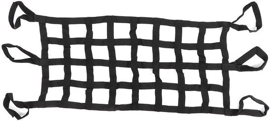 Reticolo di Carico Multifunzionale - Facile da Installare - Reticolo per Auto - Sacco di Carico per Portellone - Adatto per YJ/TJ/JK/JL - Nero Nylon - affidabile e Sicuro