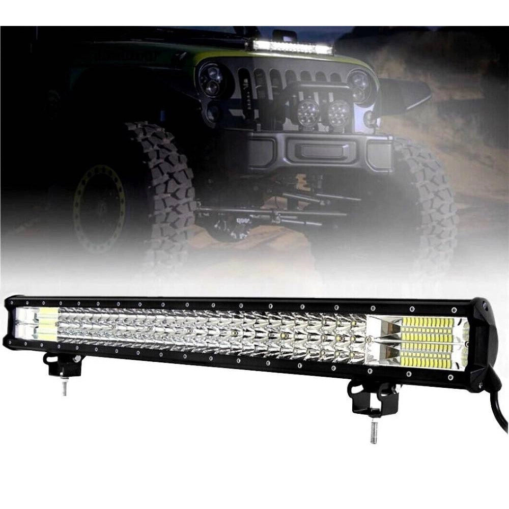Trade Shop - Faro Barra Supplementare Profondita' Auto Fuoristrada 12v 24v 156 Led 540w 6500k -