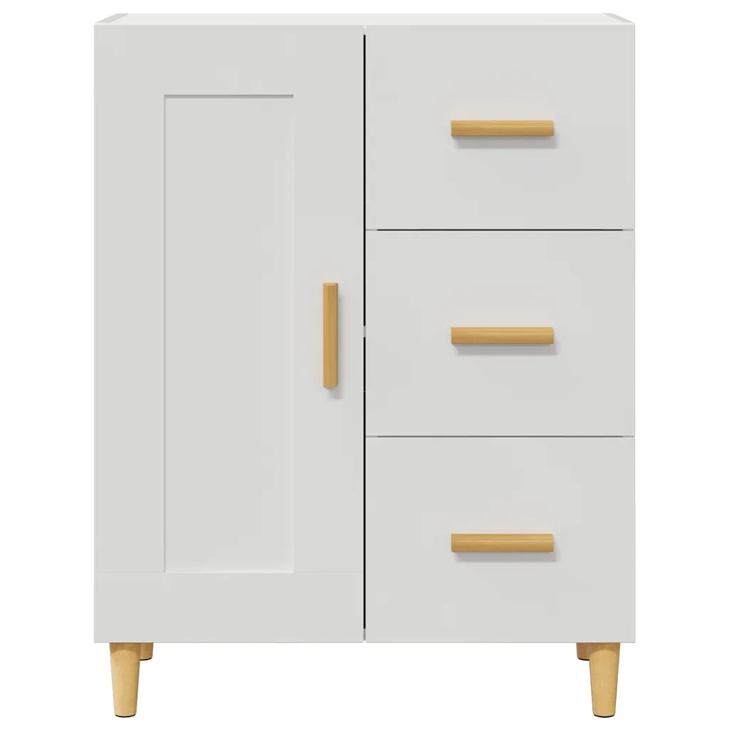 Credenza | Madia | Buffet da pranzo | Armadio da pranzo Bianca 69,5x34x90 cm in Legno Multistrato