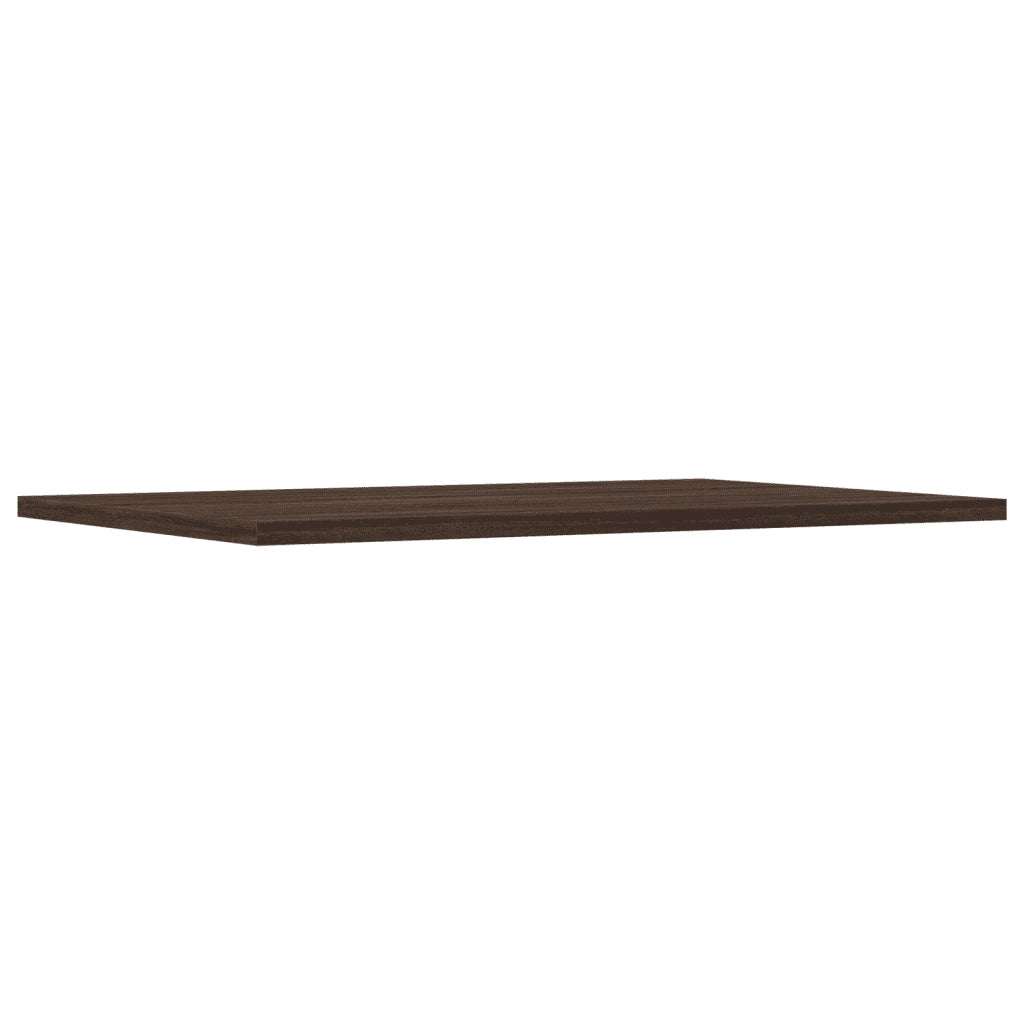 Mensole Parete 4pz Rovere Marrone 60x40x1,5cm Legno Multistrato