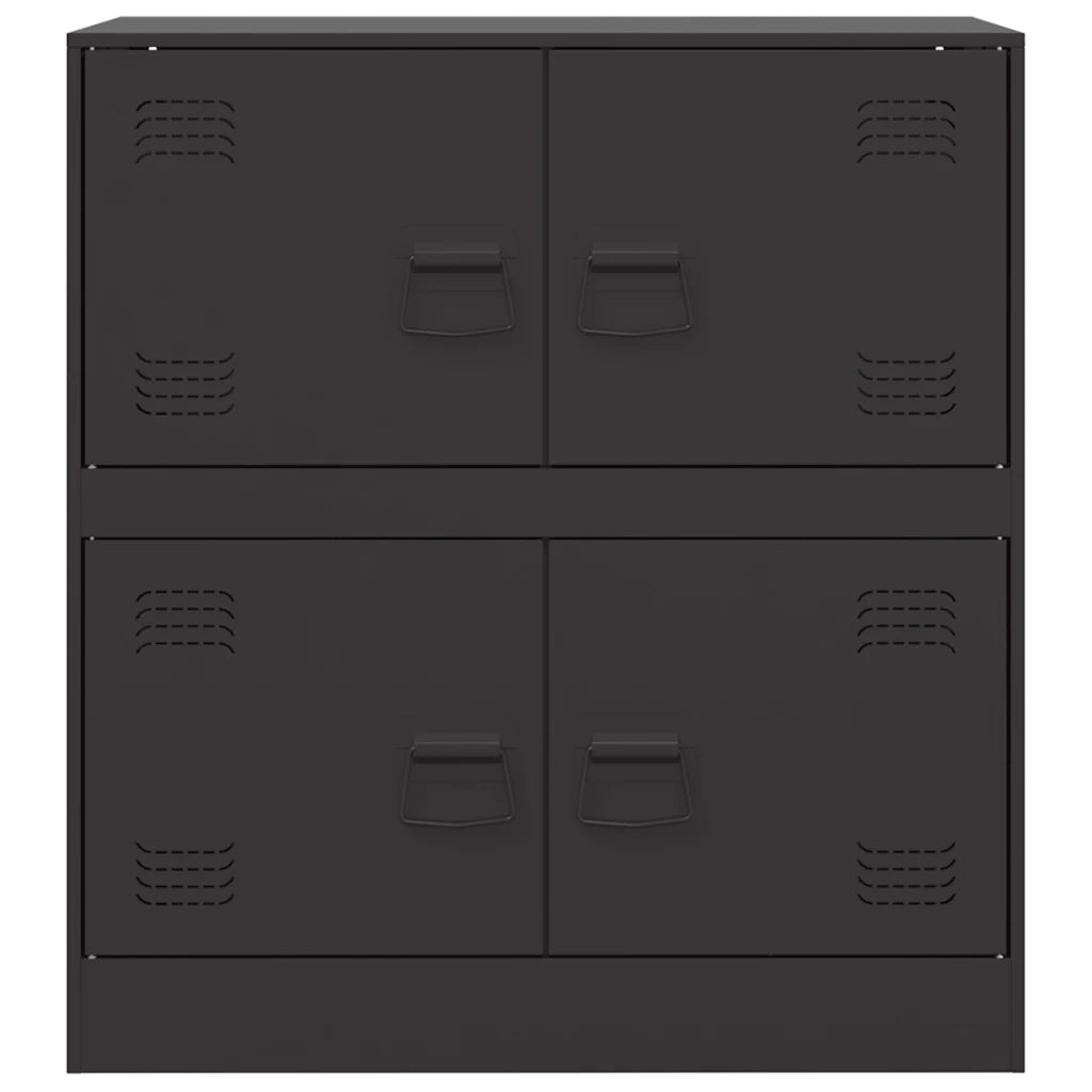 Credenza Nera 67x39x73 cm in Acciaio 841649