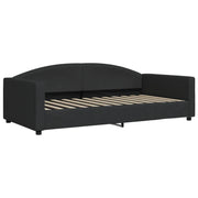 Letto singolo | Letto per adulti | Letto da Giorno Nero 100x200 cm in Tessuto