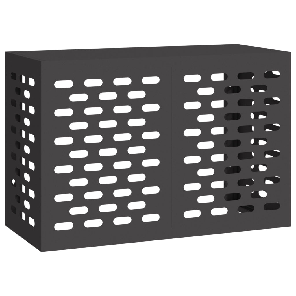 Copertura per condizionatori d'aria  nera 90x40x60 cm in acciaio