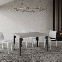 Tavolo Allungabile 120/380x90 cm Paxon Cashmere Gambe Antracite