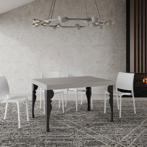 Tavolo Allungabile 120/380x90 cm Paxon Premium Cashmere Gambe Antracite