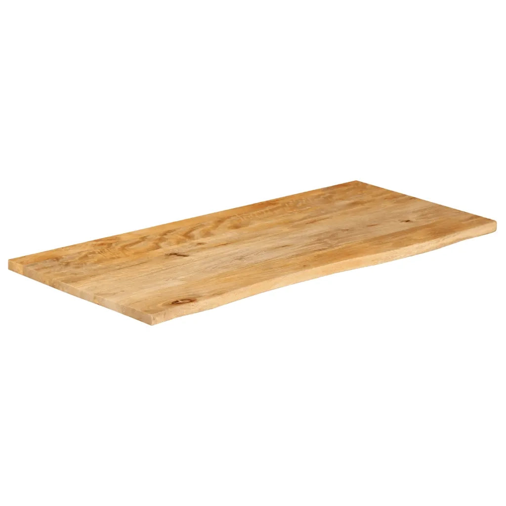 Piano Tavolo Bordi Vivi 110x60x3,8cm in Legno Massello di Mango 370503