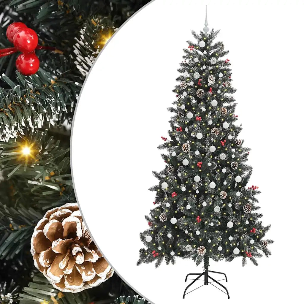 Albero di Natale artificiale con 300 LED Verde 240 cm 3395907