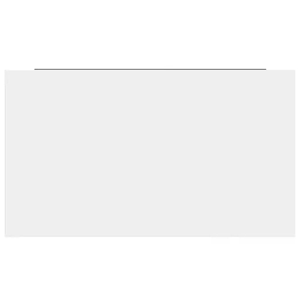 Scaffale a Parete Bianco Lucido 40x23x3,8 cm in MDF 323742