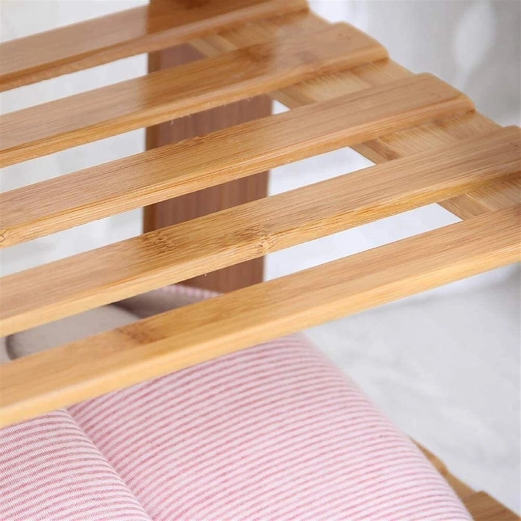 scarpiera Scarpiera per la casa Scarpiera Scarpiera Scarpiera in bambù Organizzatore di stoccaggio per panca in legno a 3 livelli Realizzata in scatola di scarpe in bambù naturale al 100% (dimen