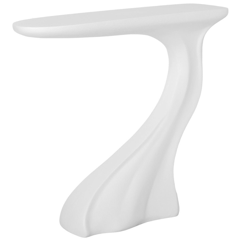 Mobile da ingresso in legno bianco e metallo 98x26x85h cm