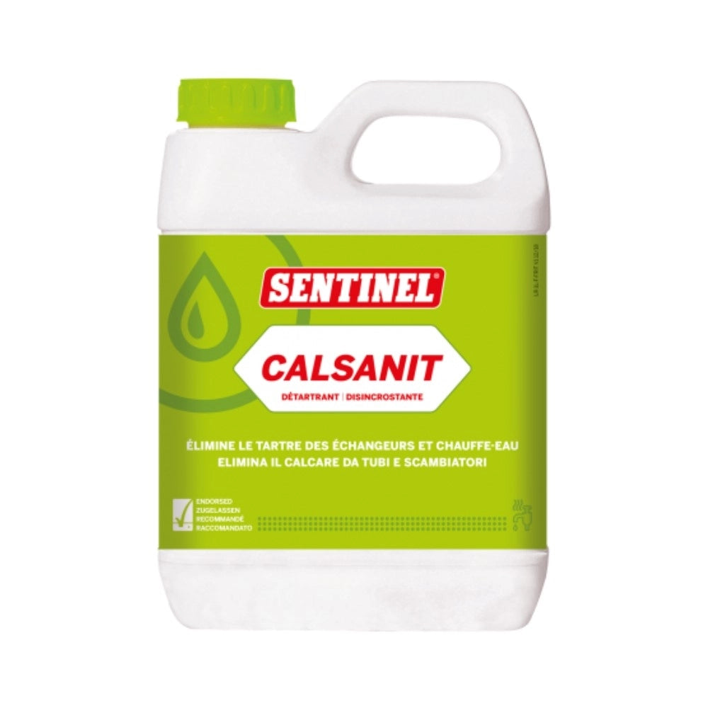 Disincrostante Calcare SENTINEL CalSAnit per Impianti Acqua Sanitaria 1L