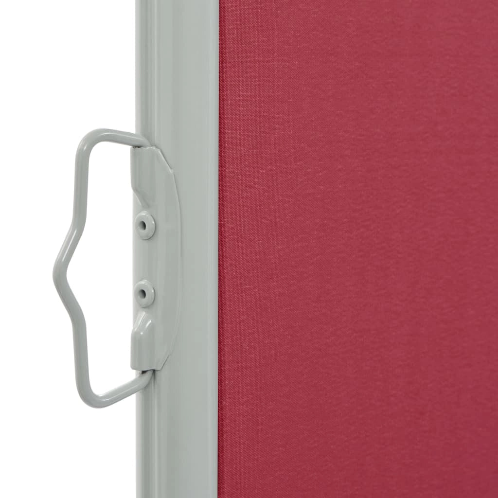 Tenda da sole laterale retrattile/schermo protettivo per patio giardino terrazza balcone 100 x 300 cm rosso 02_0007188