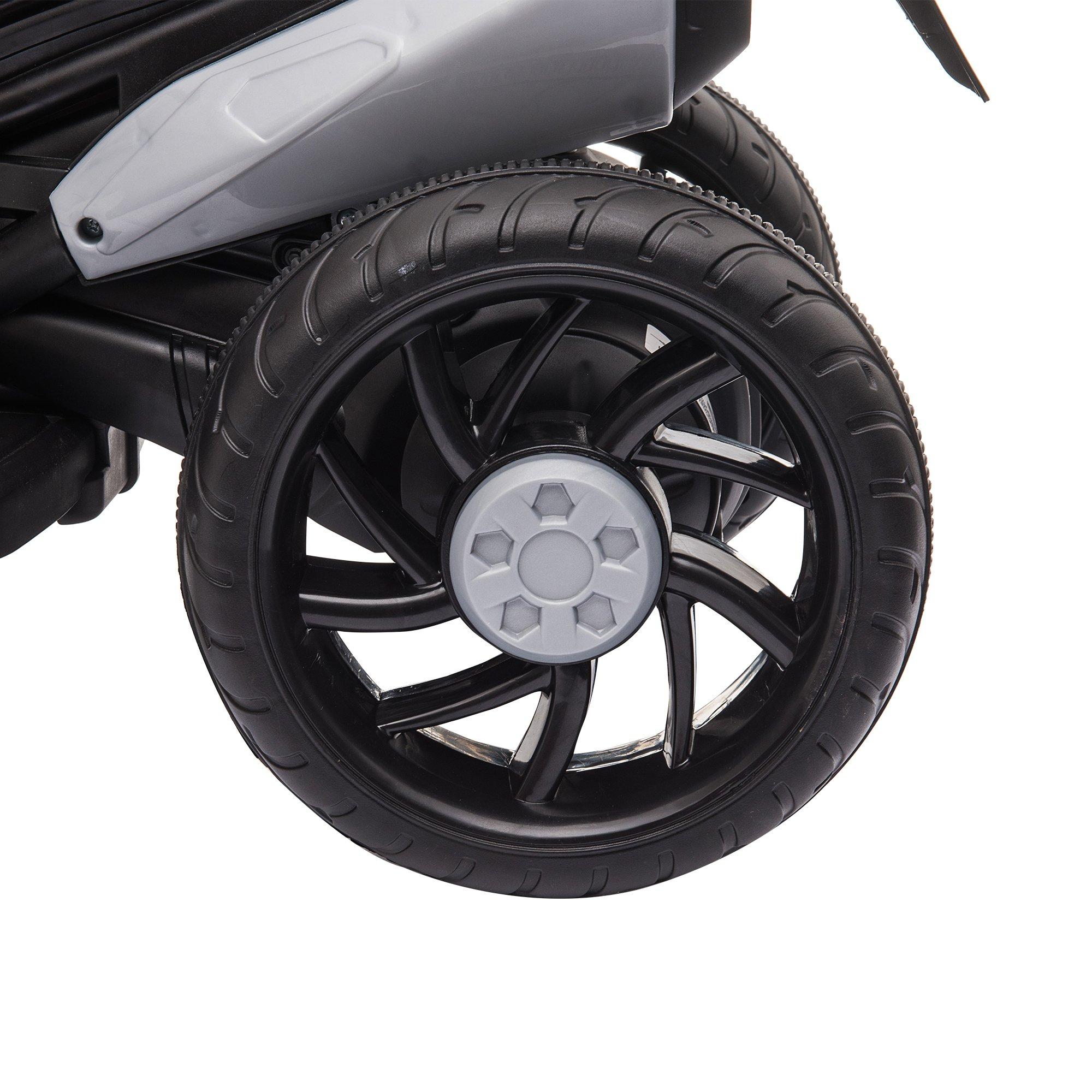 Moto Elettrica per Bambini 6V  Nera e Rossa