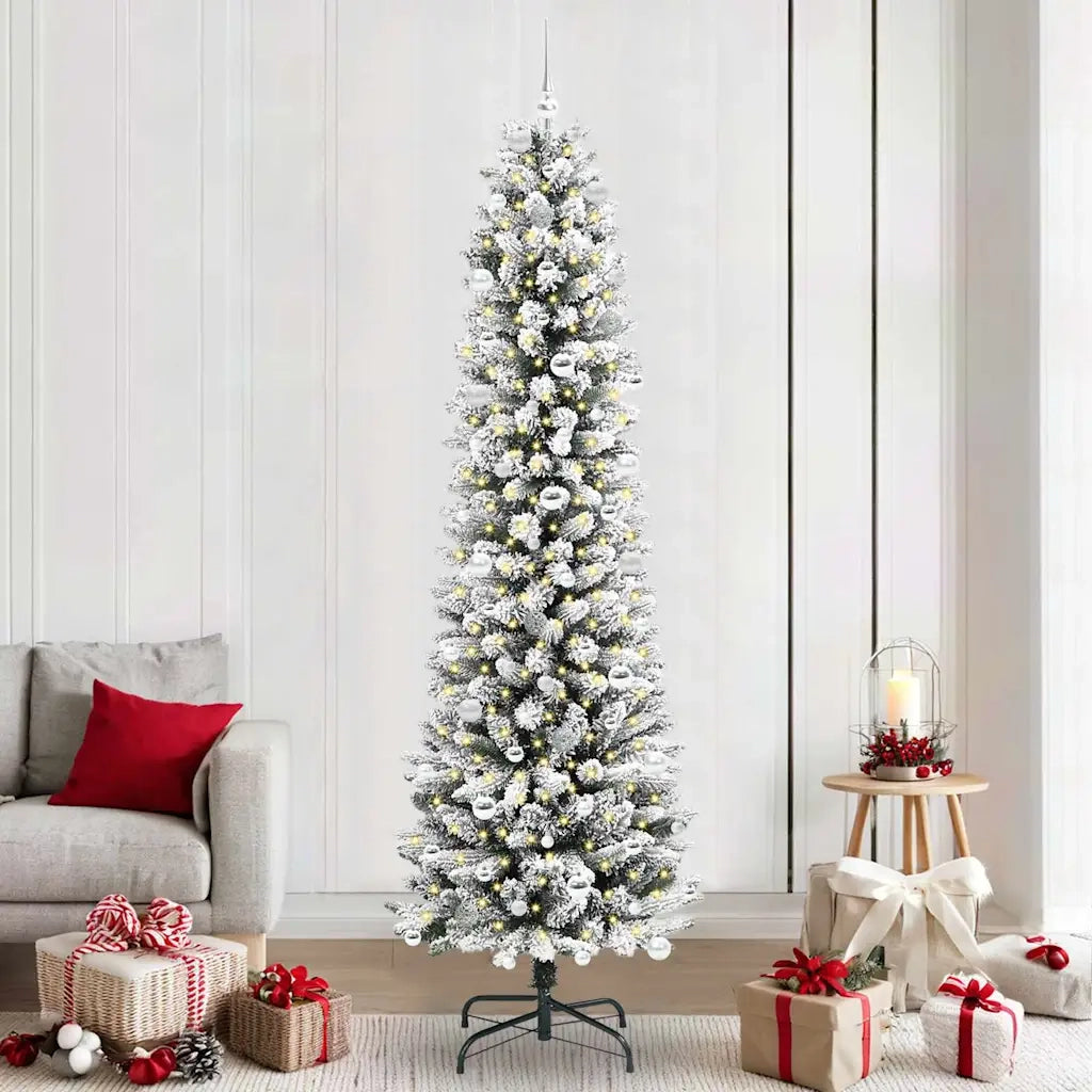 Albero di Natale artificiale con 300 LED Bianco 240 cm 3396134
