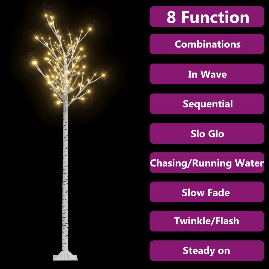 Albero Natale 200 LED-Albero Natalizio-Decorazioni natalizie 2,2 m Salice Bianco Caldo Interno Esterno