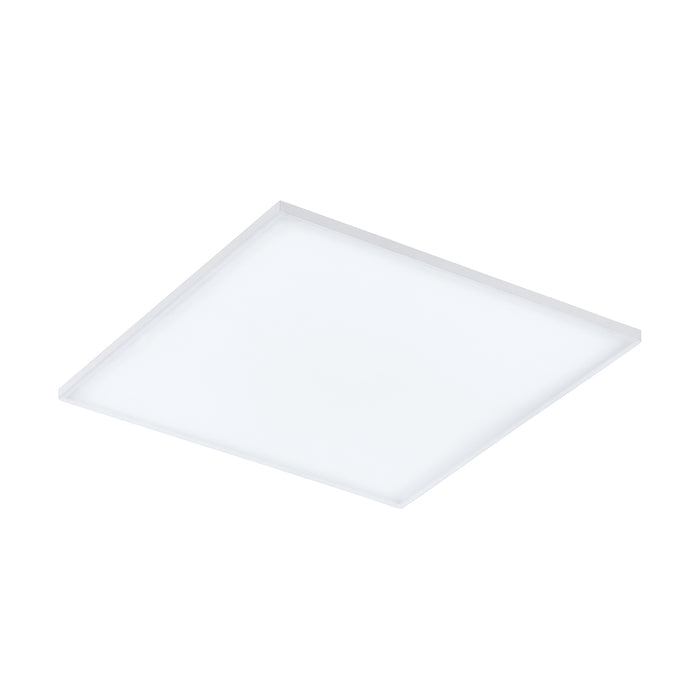 Plafoniera Moderna Turcona Acciaio Bianco Luce Led Integrato 33W