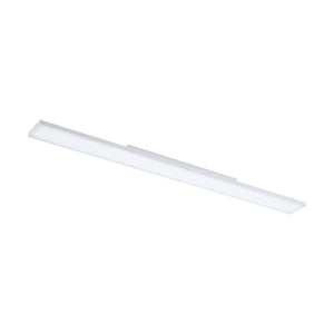 Plafoniera Moderna Turcona Acciaio Bianco Luce Led Integrato 19W