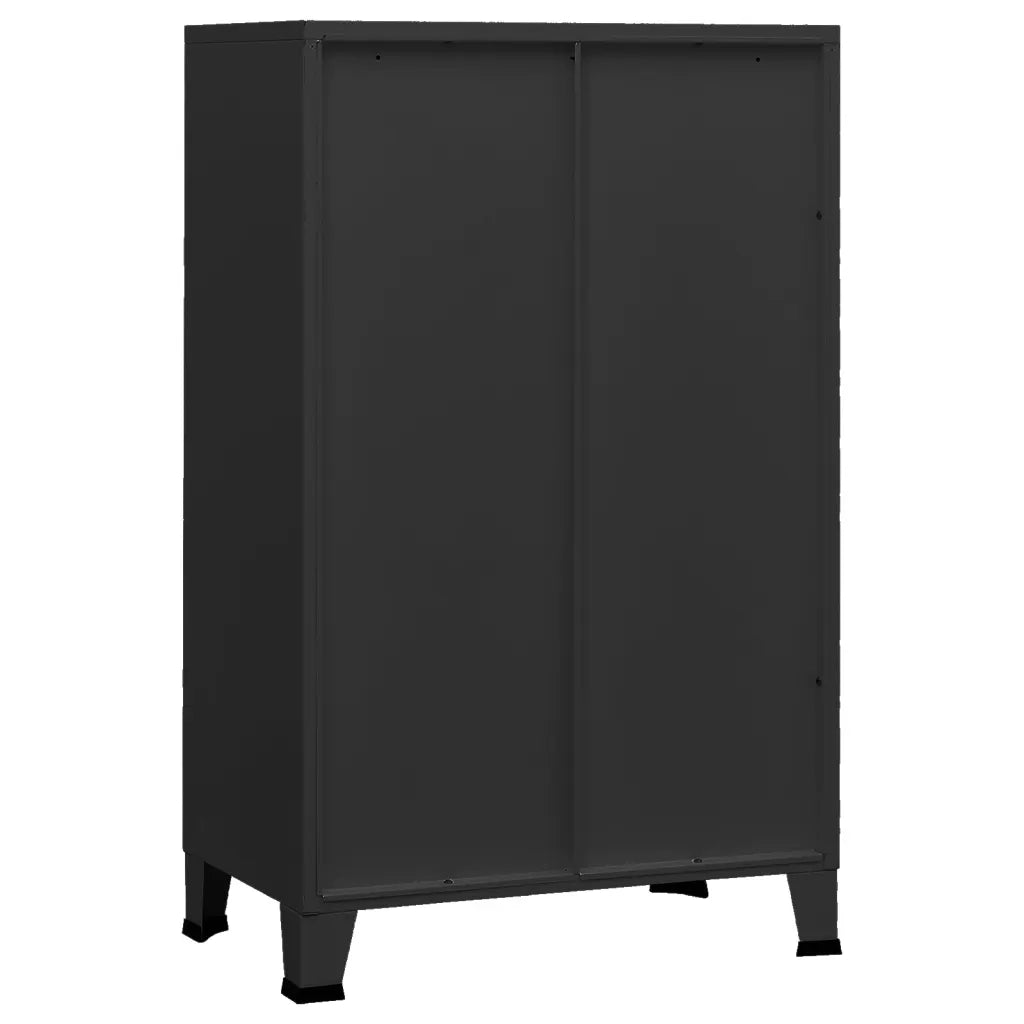 Armadio Classificatore Industriale Nero 70x40x115 cm in Metallo 339621