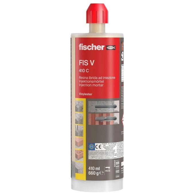 Fischer 521431 FIS V 410 C Ancorante Chimico Resina Vinilestere Ibrida a Iniezione Calcestruzzo Fessurato 410 ml