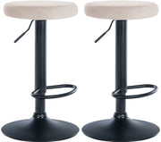2er Set Barhocker Ponte Samt schwarz
