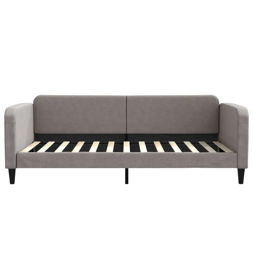Letto da Giorno Tortora 100x200 cm in Tessuto 354041
