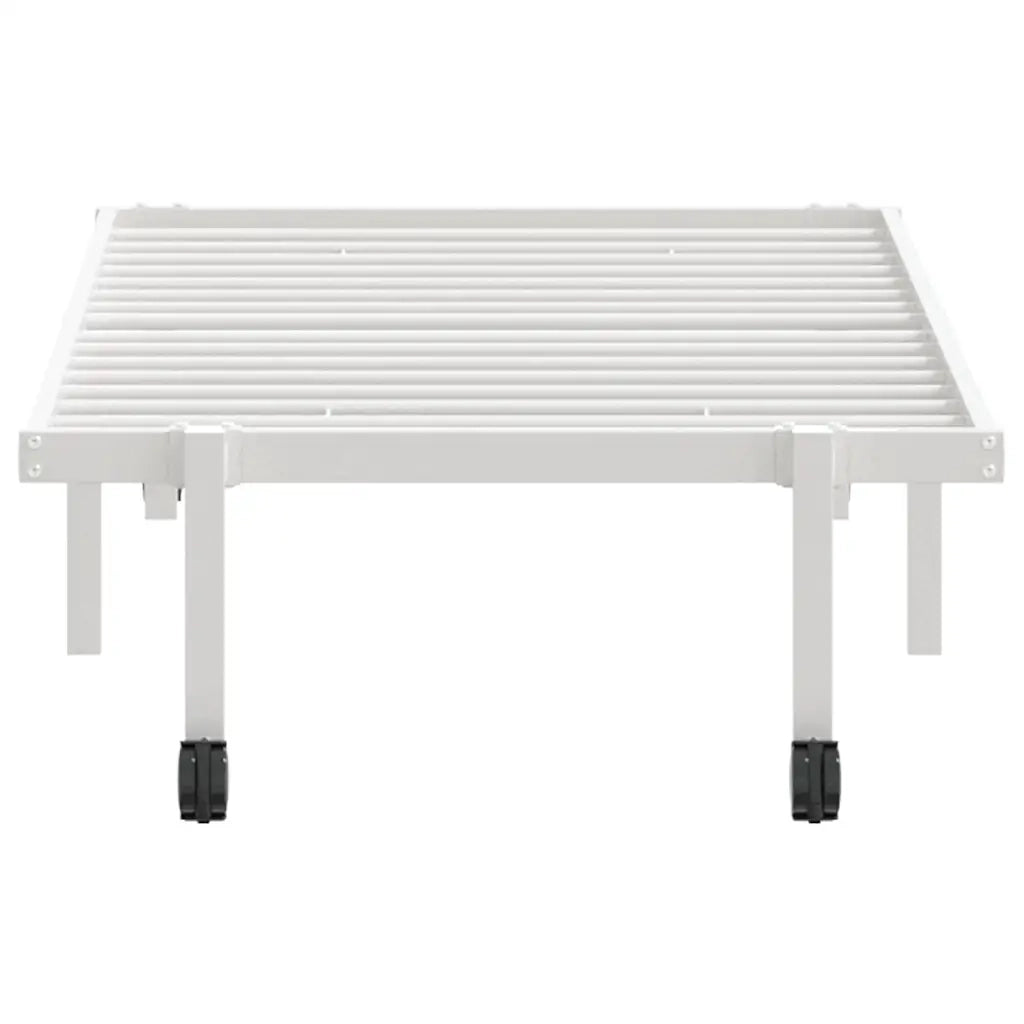 Giroletto senza Materasso Pieghevole Bianco 80x200 cm Acciaio 4103965