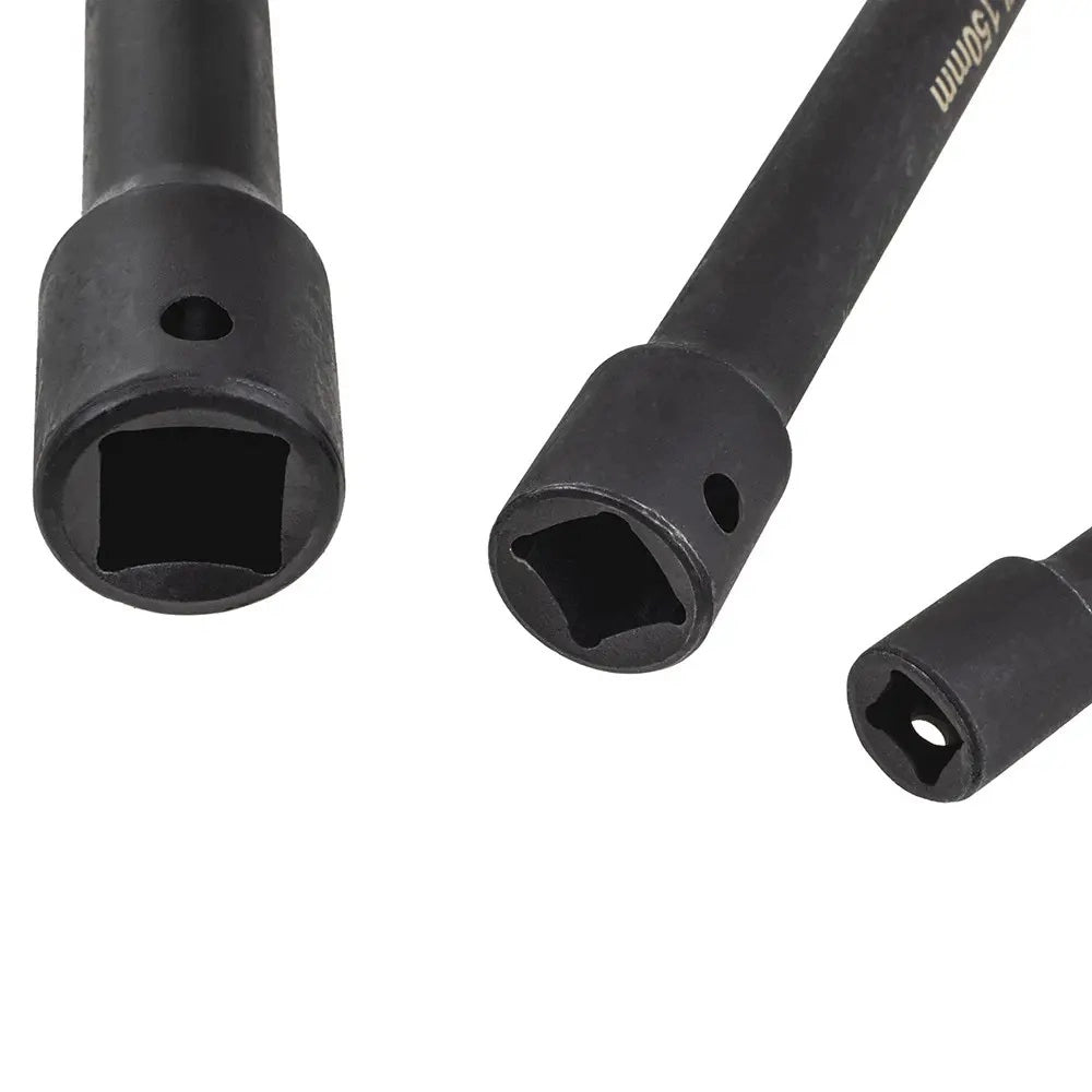 Set 9 Prolunghe chiave Per cricchetto a bussola 1/4 "3/8" 1/2'' da 50mm a 250mm